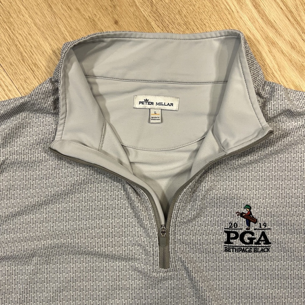 Peter Millar Pullover Performance Quarter Zip Men… - image 5